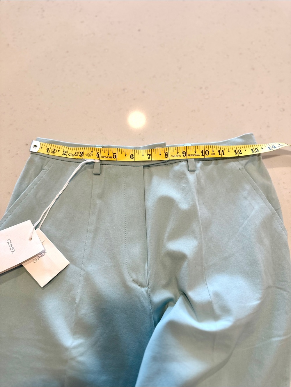 NWT Gunex Tailored Trousers Size 6 Light Blue Italian Made Designer PremiumTrend - Picture 7 of 7